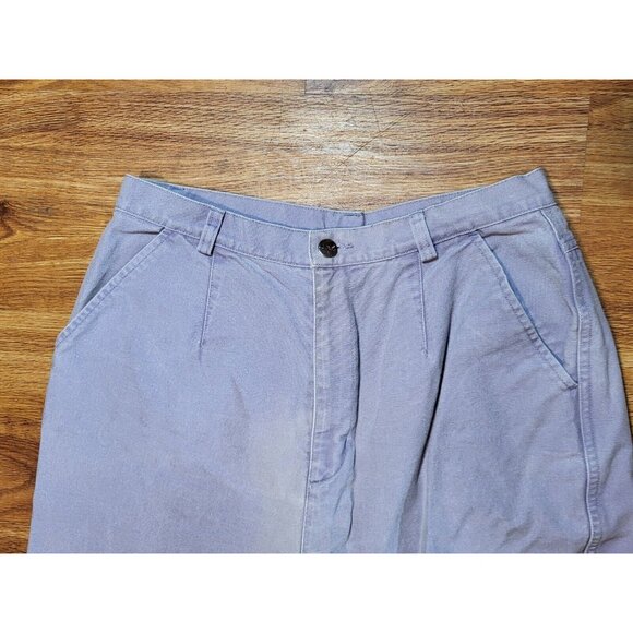 Vintage LL Bean Outdoors Light Purple Womans Size 12 Canvas Pants High Waist - Picture 4 of 6